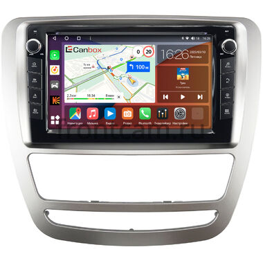 JAC T6 (2015-2024) (серебренная) Canbox H-Line 7824-9-4282 на Android 10 (4G-SIM, 6/128, DSP, IPS) С крутилками