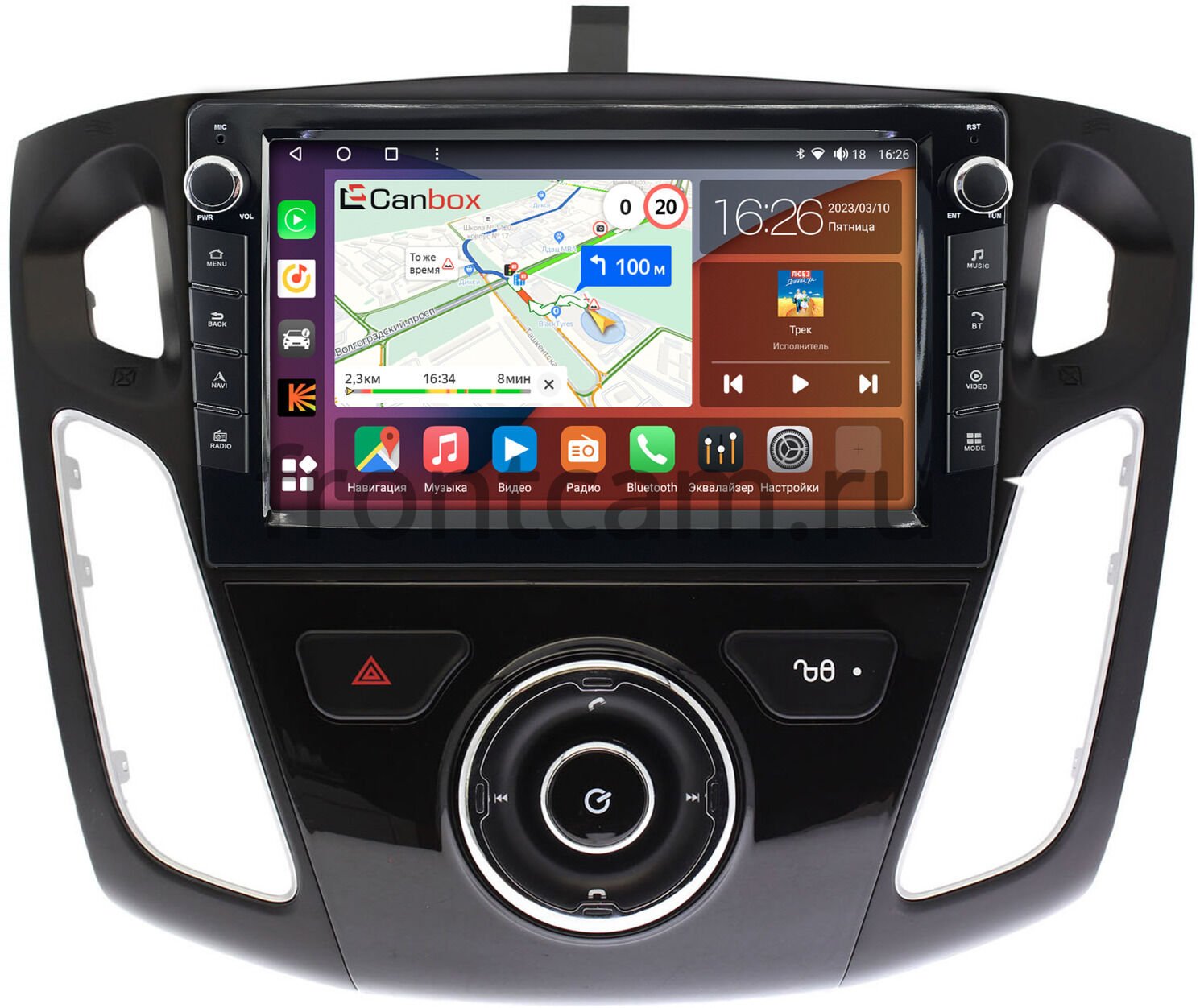 Штатная магнитола Canbox H-Line 7824-9246 для Ford Focus 3 (2011-2019) (тип  2) на Android 10 (4G-SIM, 6/128, DSP, IPS) С крутилками Купить в городе  Санкт-Петербург