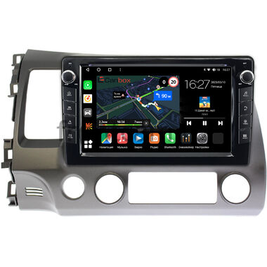 Honda Civic 8 4D 2005-2012 (левый руль, седан) Canbox M-Line 7825-10-063 на Android 10 (4G-SIM, 2/32, DSP, QLed) С крутилками