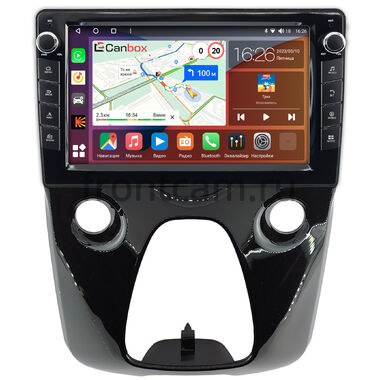 Citroen C1 2 2014-2022 Canbox H-Line 7826-10-1458 на Android 10 (4G-SIM, 4/32, DSP, QLed) С крутилками