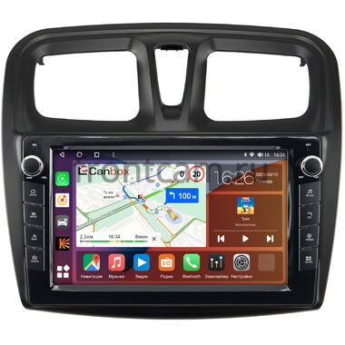 Renault Logan 2, Sandero 2 (Stepway) (2012-2022) (10 дюймов) Canbox H-Line 7826-1090 на Android 10 (4G-SIM, 4/32, DSP, QLed) С крутилками