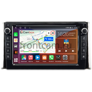 Toyota RAV4 5 (XA50) 2018-2024 (левый руль) Canbox H-Line 7826-1097 на Android 10 (4G-SIM, 4/32, DSP, QLed) С крутилками
