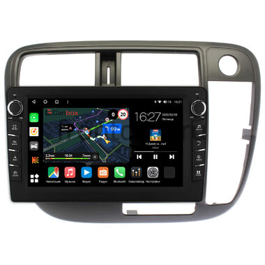 Honda Civic 6 (1995-2000) (с кондиционером, правый руль) Canbox M-Line 7831-9-226 Android 10 (4G-SIM, 2/32, DSP, IPS) С крутилками