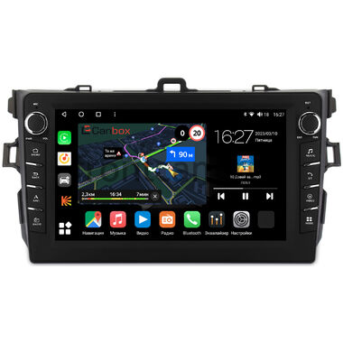 Toyota Corolla (E150) 2006-2013 (черная, без воздуховодов) Canbox M-Line 7831-9094 на Android 10 (4G-SIM, 2/32, DSP, IPS) С крутилками