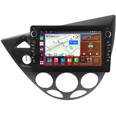 Ford Focus (1998-2005) (черная) Canbox H-Line 7832-9-1716 на Android 10 (4G-SIM, 4/32, DSP, IPS) С крутилками