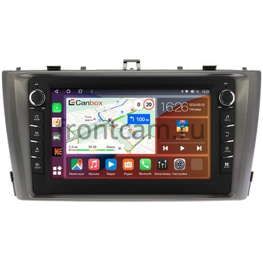 Toyota Avensis 3 (2008-2015) (серая) Canbox H-Line 7832-9-3017 на Android 10 (4G-SIM, 4/32, DSP, IPS) С крутилками