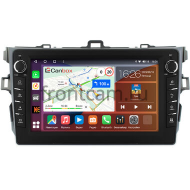 Toyota Corolla (E150) (2006-2013) (серая, без воздуховодов) Canbox H-Line 7832-9038 на Android 10 (4G-SIM, 4/32, DSP, IPS) С крутилками