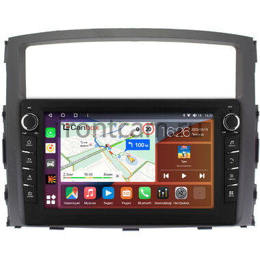 Mitsubishi Pajero 4 2006-2024 (для авто без Rockford) Canbox H-Line 7832-9069 на Android 10 (4G-SIM, 4/32, DSP, IPS) С крутилками