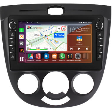 Chevrolet Lacetti 2004-2013 (тип 2, черная) Хэтчбек Canbox H-Line 7833-9137 на Android 10 (4G-SIM, 4/64, DSP, IPS) С крутилками