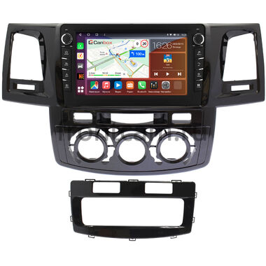 Toyota Fortuner, Hilux 7 2004-2015 (с кондиционером или климат-контролем) Canbox H-Line 7833-9414 на Android 10 (4G-SIM, 4/64, DSP, IPS) С крутилками