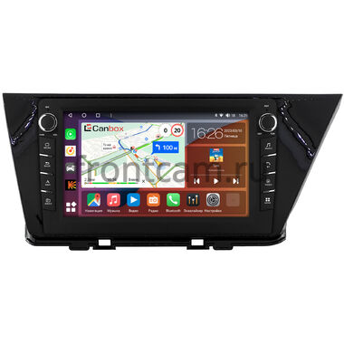 Kia Niro (2016-2022) (черная, глянцевая) Canbox H-Line 7834-9-0742 на Android 10 (4G-SIM, 6/128, DSP, IPS) С крутилками