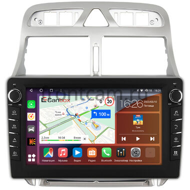 Peugeot 307 2001-2008 (тип 2) Canbox H-Line 7834-9188 Android 10 (4G-SIM, 6/128, DSP, IPS) С крутилками