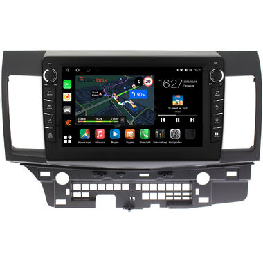 Mitsubishi Lancer 10 2007-2017 (для авто без Rockford) Canbox M-Line 7835-1021 на Android 10 (4G-SIM, 2/32, DSP, QLed) С крутилками