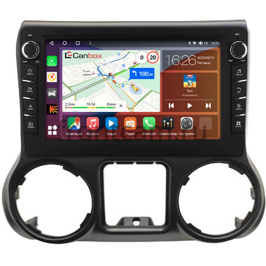 Jeep Wrangler 3 (JK) 2011-2014 Canbox H-Line 7836-10-009 на Android 10 (4G-SIM, 4/32, DSP, QLed) С крутилками