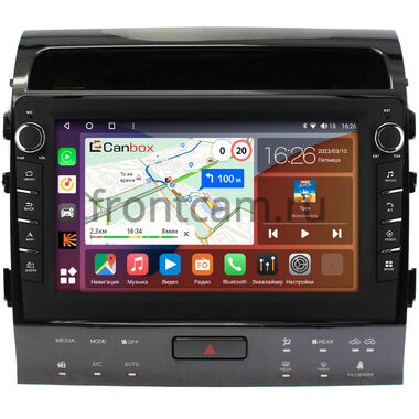 Toyota Land Cruiser 200 (2010-2012) для авто с NAVI (тип А) Canbox H-Line 7836-10-1203 на Android 10 (4G-SIM, 4/32, DSP, QLed) С крутилками