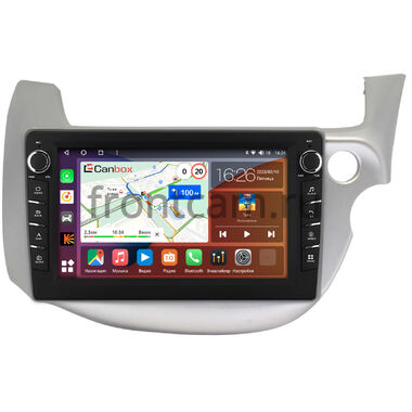 Honda Fit 2 (2007-2014) (светло-серая) Canbox H-Line 7836-10-671 на Android 10 (4G-SIM, 4/32, DSP, QLed) С крутилками