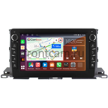 Toyota Highlander 3 (U50) 2013-2019 Canbox H-Line 7836-1035 на Android 10 (4G-SIM, 4/32, DSP, QLed) С крутилками