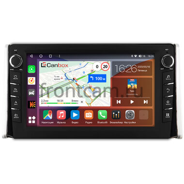 Toyota RAV4 5 (XA50) 2018-2024 (левый руль) Canbox H-Line 7836-1097 на Android 10 (4G-SIM, 4/32, DSP, QLed) С крутилками