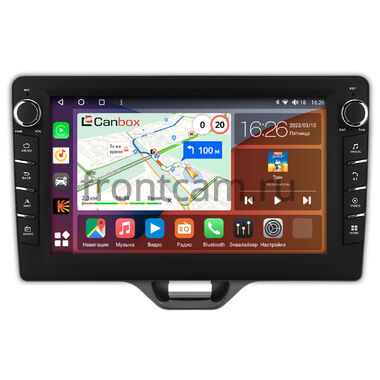 Toyota Yaris 4, Yaris Cross (2020-2024) (левый руль) Canbox H-Line 7838-10-552 на Android 10 (4G-SIM, 6/128, DSP, QLed) С крутилками