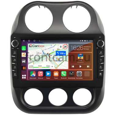 Jeep Compass, Liberty (Patriot) (2009-2016) Canbox H-Line 7838-10-810 на Android 10 (4G-SIM, 6/128, DSP, QLed) С крутилками