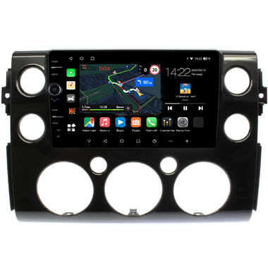 Toyota FJ Cruiser 2006-2022 (черная, глянцевая) Canbox M-Line 7841-9-188 на Android 10 (4G-SIM, 4/64, DSP, QLed)