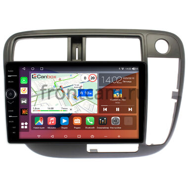 Honda Civic 6 1995-2000 (авто без климат-контроля, правый руль) Canbox H-Line 7842-9-226 Android 10 (4G-SIM, 4/32, DSP, QLed)