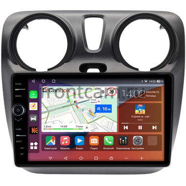 Dacia Dokker 2012-2021 Canbox H-Line 7842-9-2819 на Android 10 (4G-SIM, 4/32, DSP, QLed)