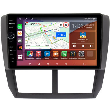 Subaru Forester 3, Impreza 3 2007-2013 Canbox H-Line 7842-9080 на Android 10 (4G-SIM, 4/32, DSP, QLed)