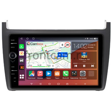 Volkswagen Polo 5 2009-2020 (матовая) Canbox H-Line 7842-9091 на Android 10 (4G-SIM, 4/32, DSP, QLed)
