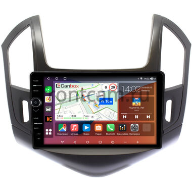 Chevrolet Cruze 2012-2016 (черная, матовая) Canbox H-Line 7843-9-240 на Android 10 (4G-SIM, 4/64, DSP, QLed)