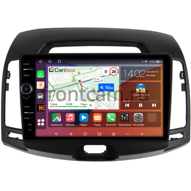 Hyundai Elantra 4 (HD) 2006-2011 (черная) Canbox H-Line 7843-9-680 Android 10 (4G-SIM, 4/64, DSP, QLed)