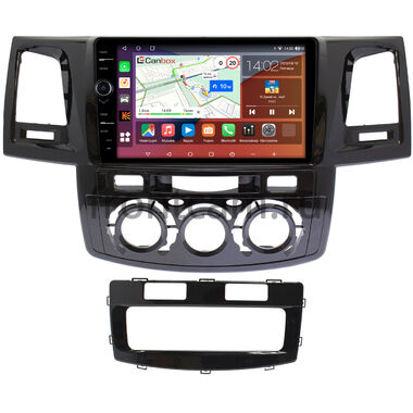 Toyota Fortuner, Hilux 7 2004-2015 (с кондиционером или климат-контролем) Canbox H-Line 7844-9414 на Android 10 (4G-SIM, 6/128, DSP, QLed)