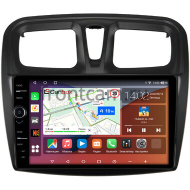 Renault Logan 2, Sandero 2 (Stepway) (2012-2022) (9 дюймов) Canbox H-Line 7845-9-3010 Android 10 (4G-SIM, 8/256, DSP, QLed)