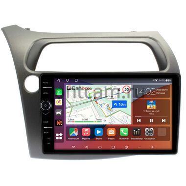 Honda Civic 8 5D (2005-2012) (левый руль, хэтчбэк) Canbox H-Line 7845-9-HO107N на Android 10 (4G-SIM, 8/256, DSP, QLed)