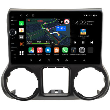 Jeep Wrangler 3 (JK) 2011-2014 Canbox M-Line 7850-10-009 на Android 10 (4G-SIM, 2/32, DSP, QLed)