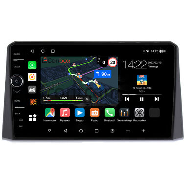 Toyota Corolla (E210), Corolla Cross 2018-2024 (глянцевая) Canbox M-Line 7851-10-1178 на Android 10 (4G-SIM, 4/64, DSP, QLed)