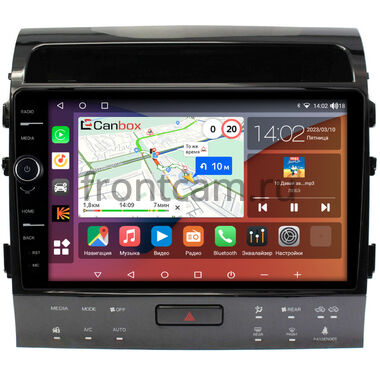 Toyota Land Cruiser 200 (2007-2009) для авто с NAVI (тип С) Canbox H-Line 7852-10-1201 на Android 10 (4G-SIM, 3/32, DSP, QLed)