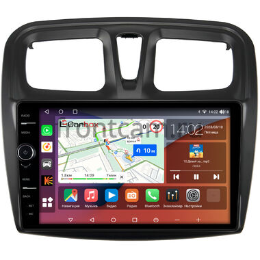 Renault Logan 2, Sandero 2 (Stepway) 2012-2022 Canbox H-Line 7852-1090 на Android 10 (4G-SIM, 4/32, DSP, QLed)