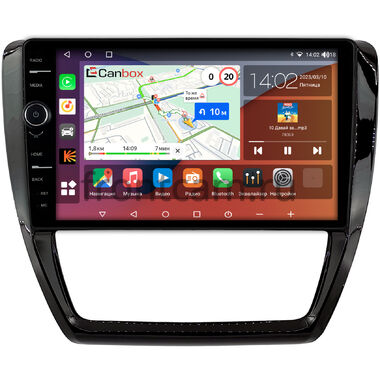 Volkswagen Jetta 6 2010-2018 (глянец) Canbox H-Line 7853-10-043 на Android 10 (4G-SIM, 4/64, DSP, QLed)