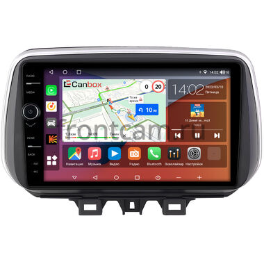 Hyundai Tucson 3 2018-2021 Canbox H-Line 7853-10-0609 на Android 10 (4G-SIM, 4/64, DSP, QLed)