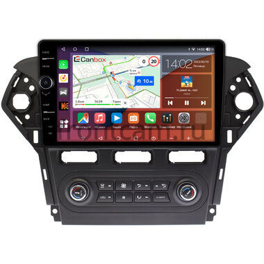 Ford Mondeo 4 (2010-2014) (черная) Canbox H-Line 7853-1018 встроенный климат на Android 10 (4G-SIM, 4/64, DSP, QLed)