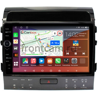 Toyota Land Cruiser 200 2013-2015 для авто с Navi (тип В) Canbox H-Line 7854-10-1202 на Android 10 (4G-SIM, 6/128, DSP, QLed)