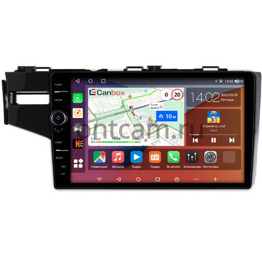 Honda Jazz 3 2014-2020 (левый руль) Canbox H-Line 7854-10-468 на Android 10 (4G-SIM, 6/128, DSP, QLed)