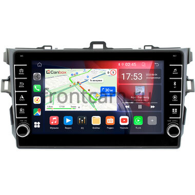 Toyota Corolla (E150) 2006-2013 (серая, без воздуховодов) Canbox BGT9-9038 2/32 Android 10 (IPS, DSP, CarPlay)