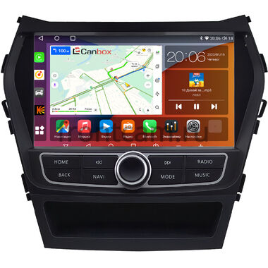 Hyundai Santa Fe 3 2012-2018 (для авто без камеры) Canbox EVO 2K 5815-9-0696 на Android 14 (4G-SIM, 6/128, DSP, QLed, AI, 360)
