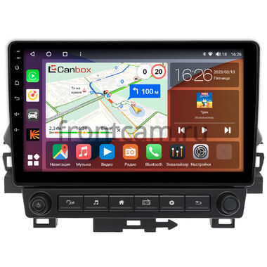 Mitsubishi Eclipse Cross 2017-2026 (взамен магнитолы с крутилками) Canbox EVO 5813-10-0285 на Android 14 (4G-SIM, 6/128, DSP, QLed, AI, 360)
