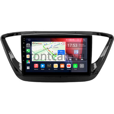 Hyundai Solaris 2 2017-2020 (черная, глянцевая) Canbox GT9-0157 2/32 на Android 10 (IPS, DSP, CarPlay)