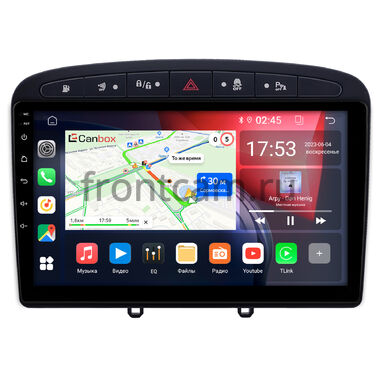 Peugeot 308, 408, RCZ 2007-2022 (черная) Canbox GT9-0705 2/32 Android 10 (IPS, DSP, CarPlay)