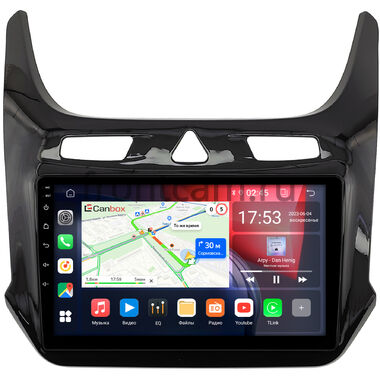 Chevrolet Cobalt 2 2011-2024 (черный глянец) Canbox GT9-408 2/32 на Android 10 (IPS, DSP, CarPlay)