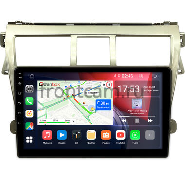 Toyota Belta, Vios, Yaris sedan 2005-2012 (золотая) Canbox RS9-9068 1.5/32 Android 10 (IPS, DSP, CarPlay)